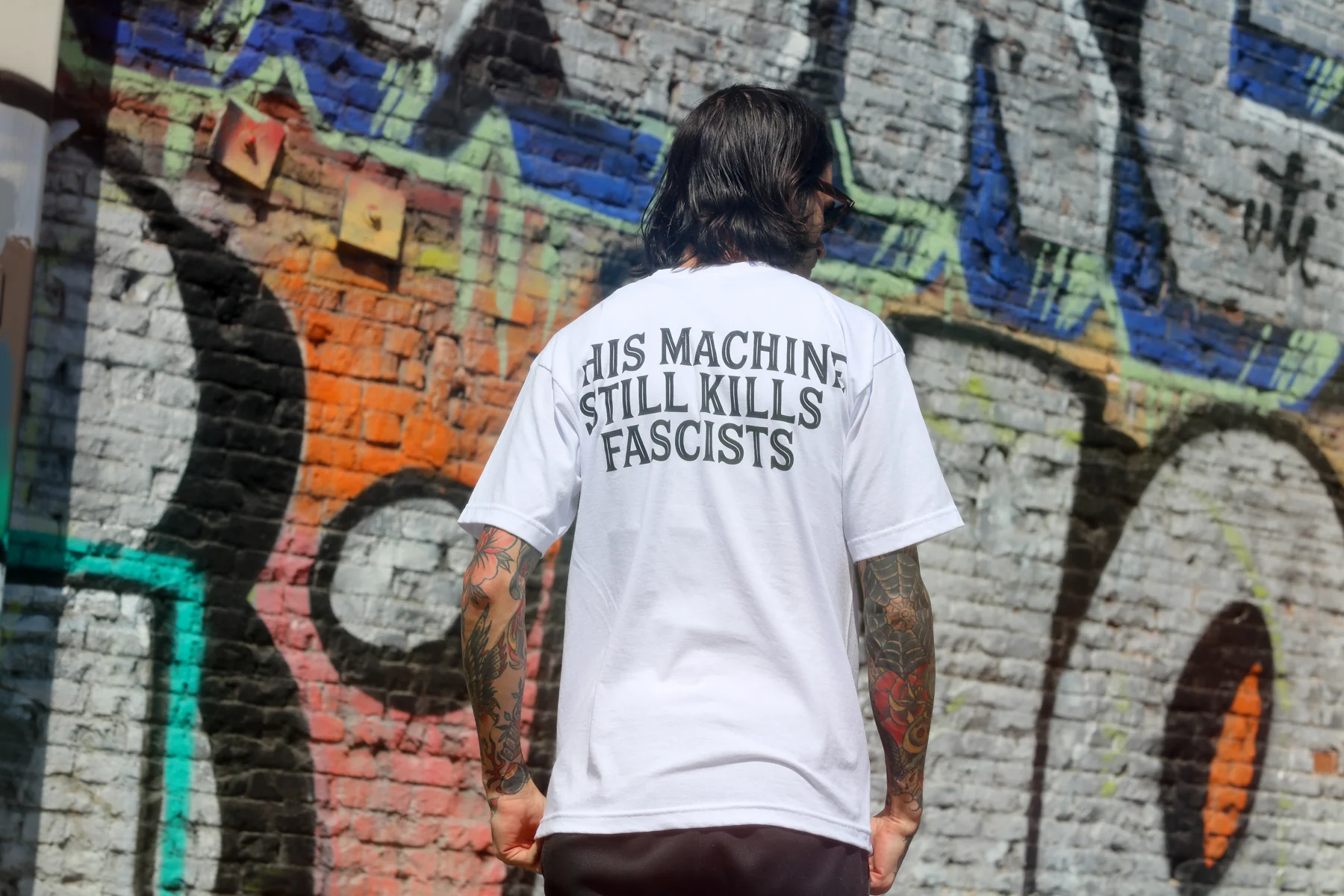This Machine Still Kills Fascists Cover Redux 2025 T-Shirt (White) - Image 6